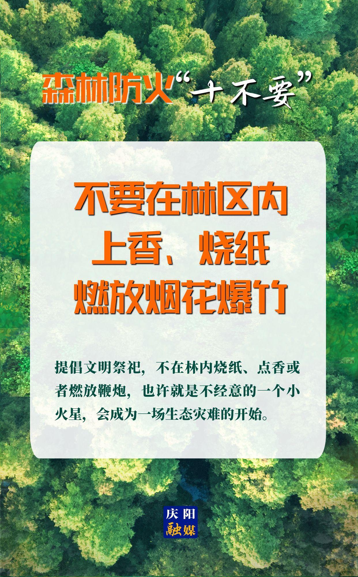 【微海報(bào)】森林防火“十不要”④丨不要在林區(qū)內(nèi)上香、燒紙、燃放煙花爆竹