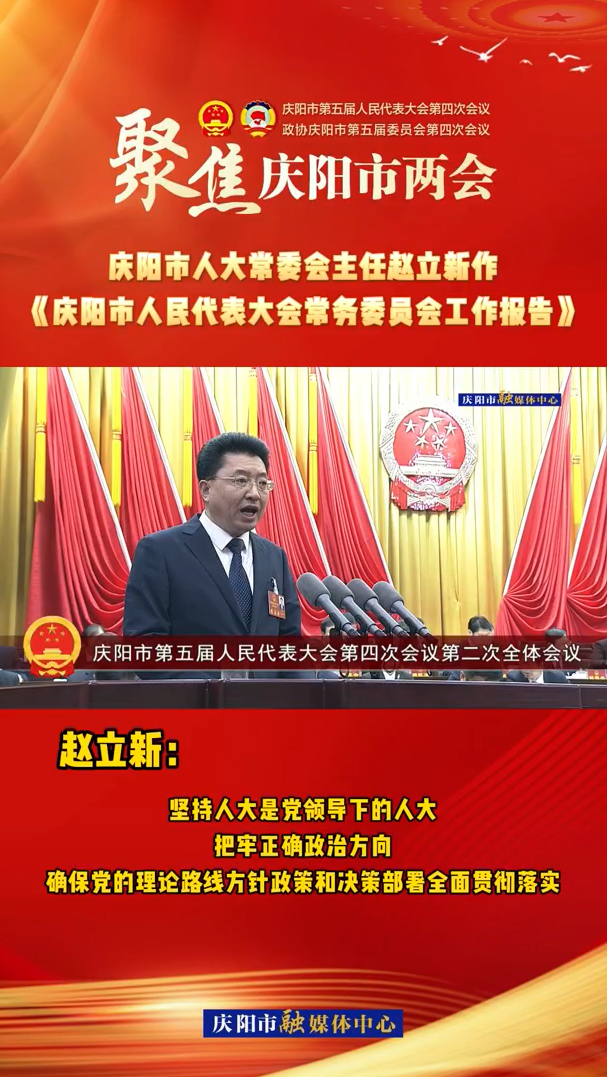 兩會(huì)V視(28)丨趙立新：堅(jiān)持人大是黨領(lǐng)導(dǎo)下的人大，把牢正確政治方向，確保黨的理論路線方針政策和決策部署全面貫徹落實(shí)