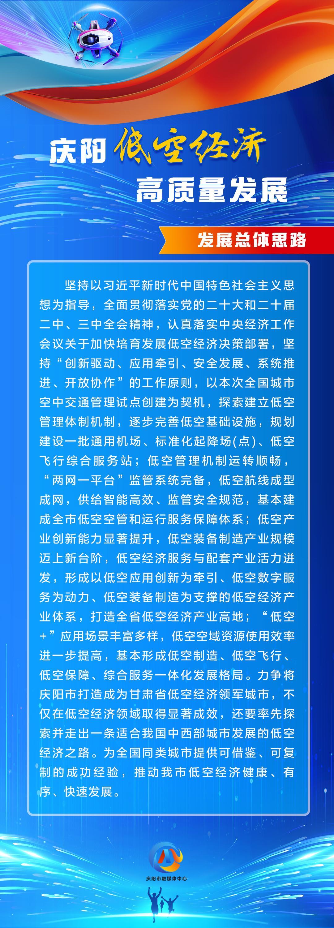 【慶陽(yáng)低空經(jīng)濟(jì)高質(zhì)量發(fā)展】發(fā)展總體思路
